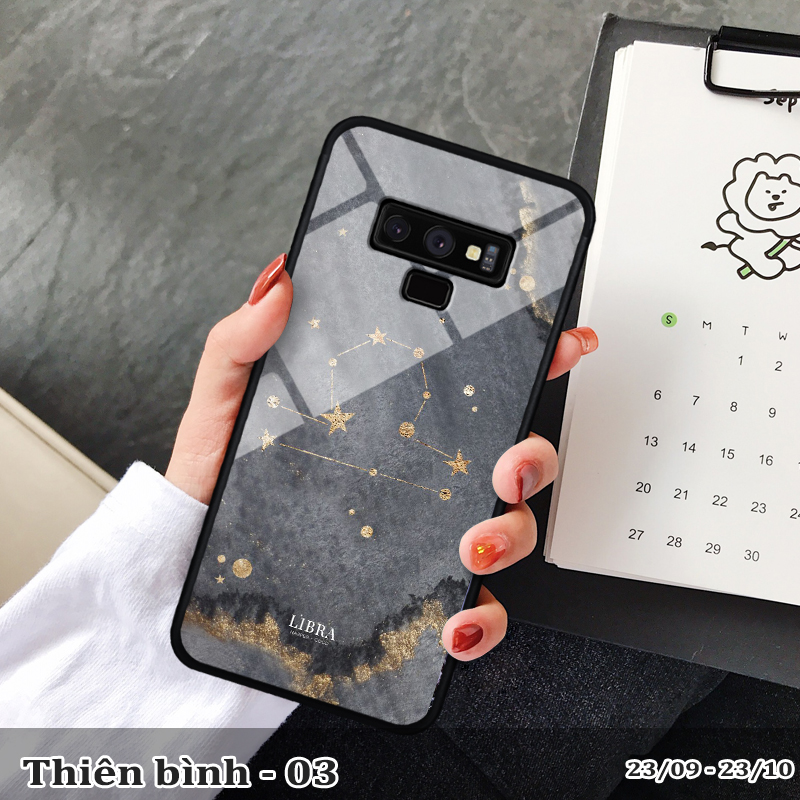 Ốp kính SAMSUNG NOTE 9 in cung hoàng đạo
