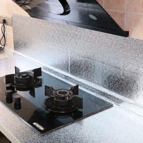 Combo 3 cuộn giấy Dán Bếp Tráng Nhôm Cách Nhiệt (3 Mét Dài x 0.6 Mét Rộng)