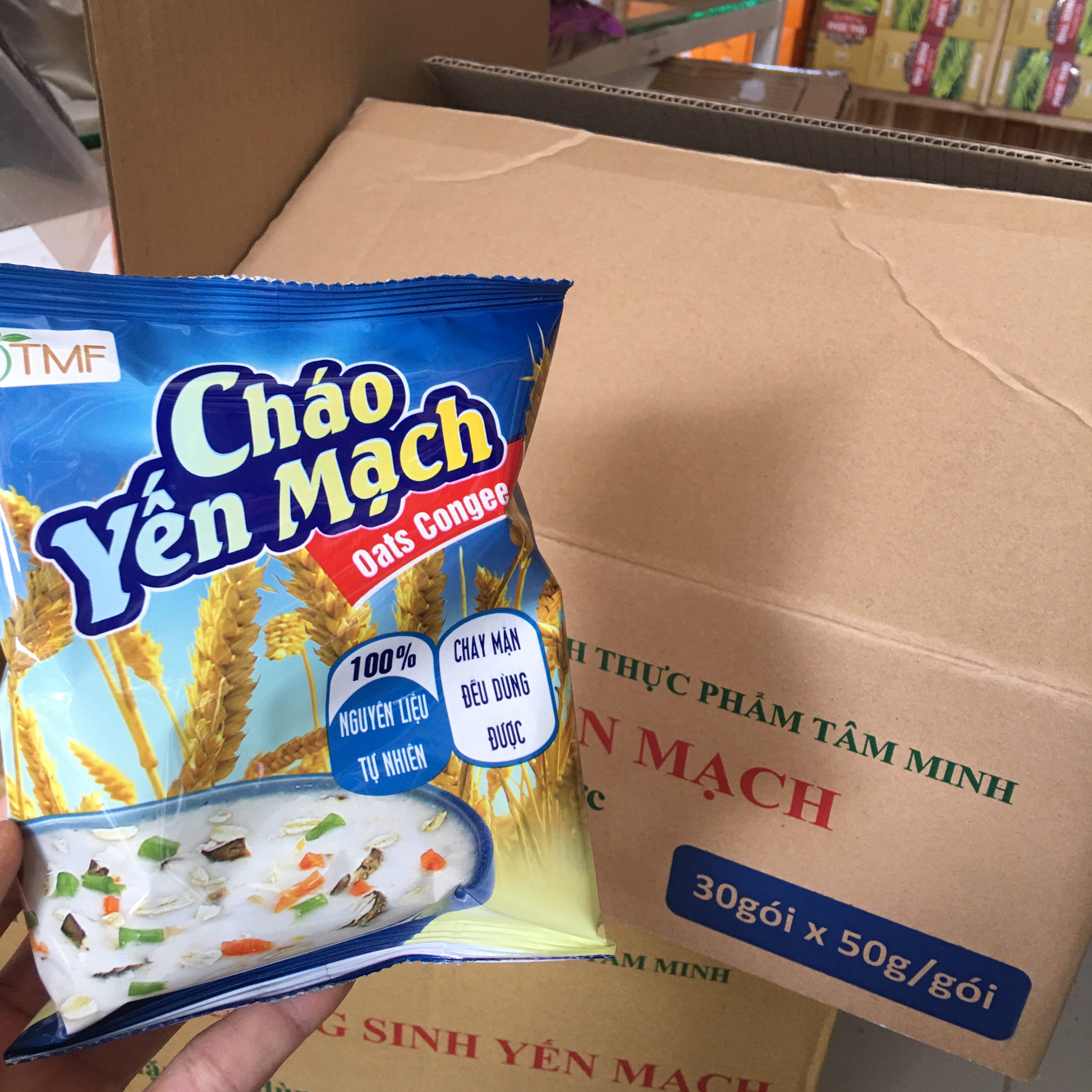 Cháo Yến Mạch Tâm Minh 50g-[5 gói]