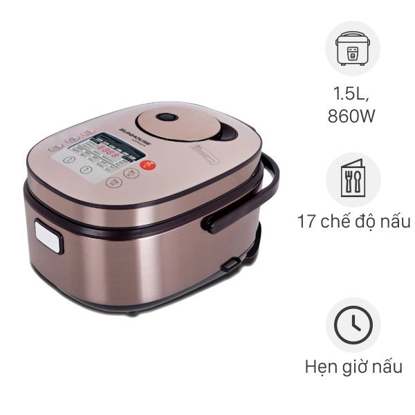 Nồi cơm điện tử 1.5L SUNHOUSE MAMA SHD8915