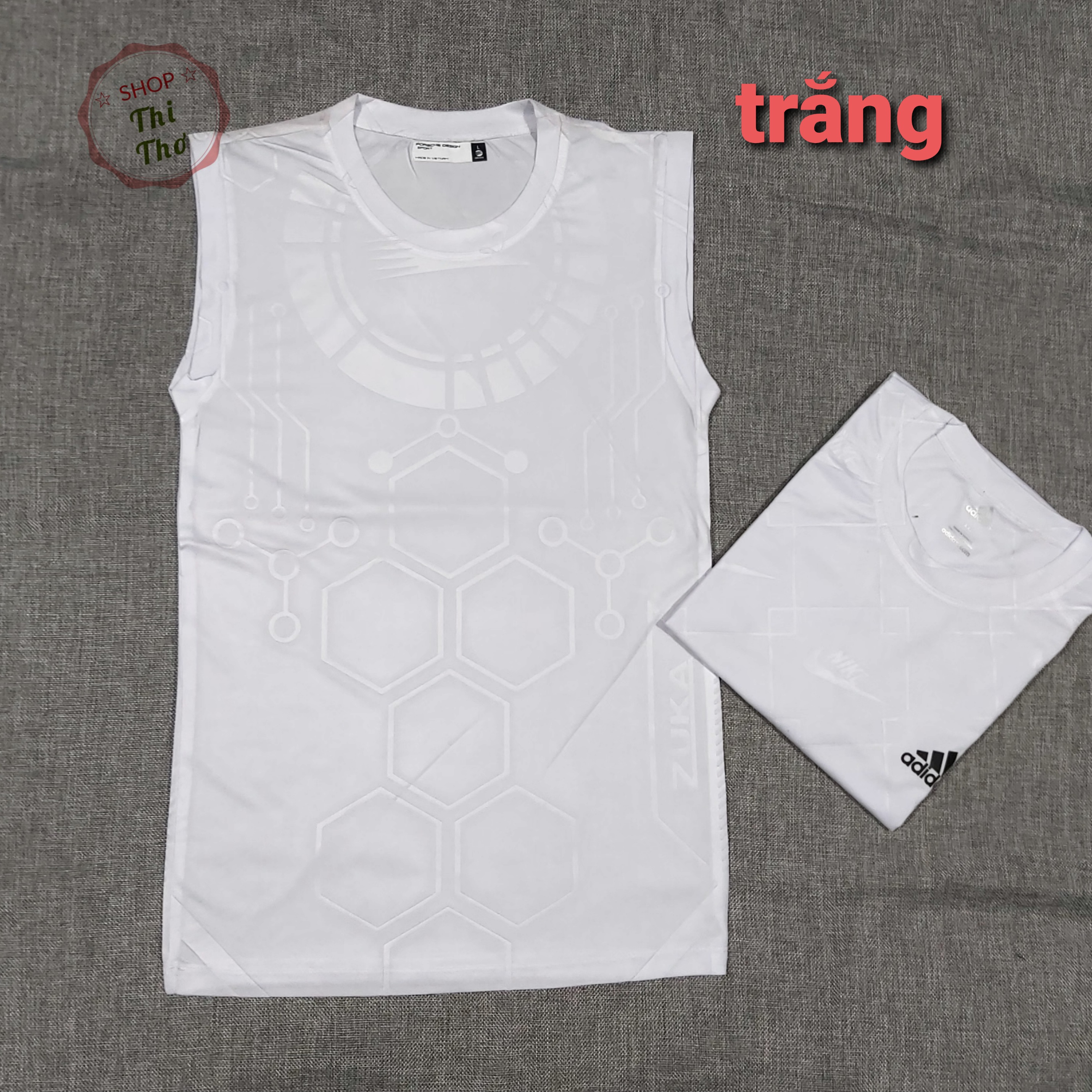 Áo thun thể thao nam sát nách thun lạnh 4 chiều