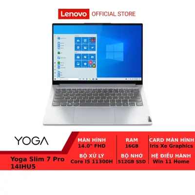 Laptop LENOVO Yoga Slim 7 Pro 14IHU5 i5-11300H|16GB|512GB|Intel Iris Xe|14.0-2.8K|W11