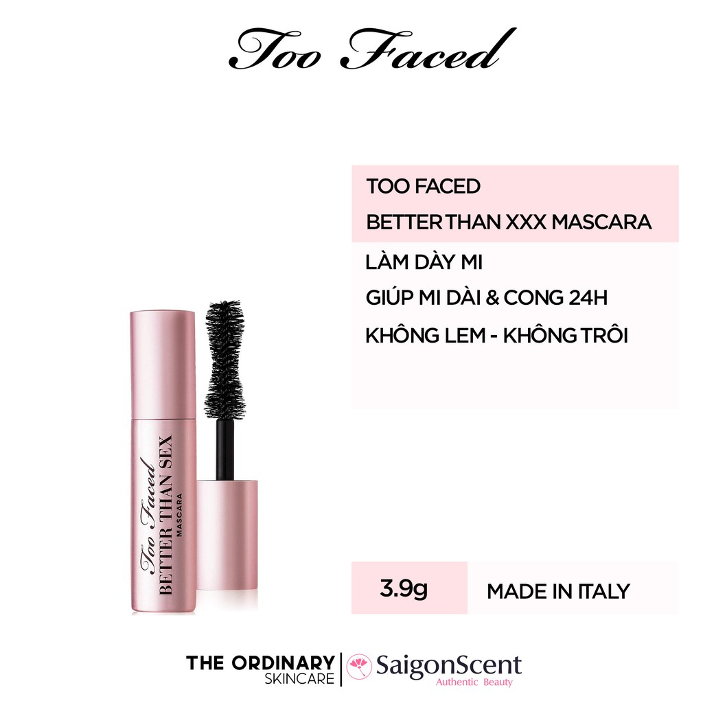 [HCM]Mascara dày & dài mi Too Faced - Better Than Sxx ( 3.9g )