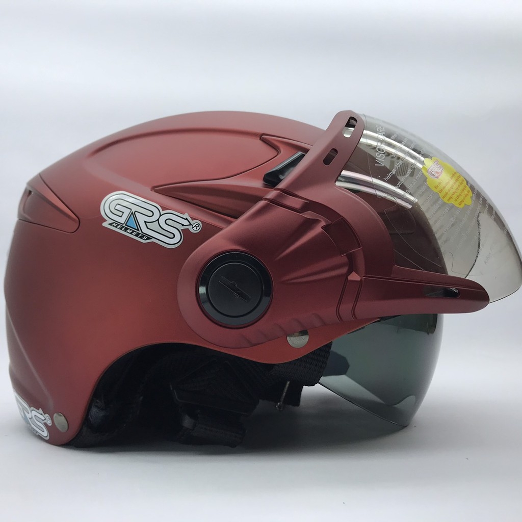Mũ bảo hiểm kính âm GRS A966k 2 kính