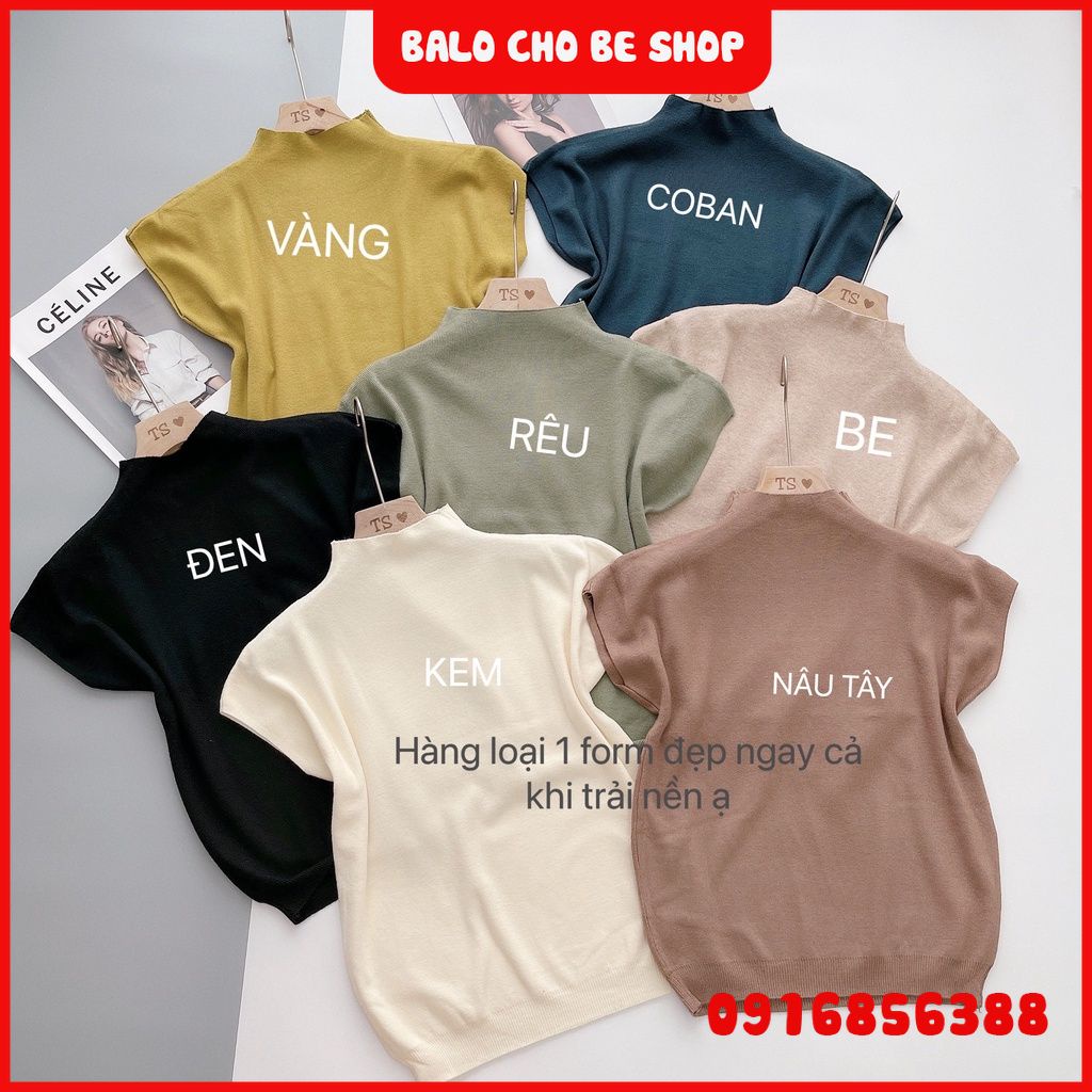 Áo len nữ cộc tay hến nhiều màu