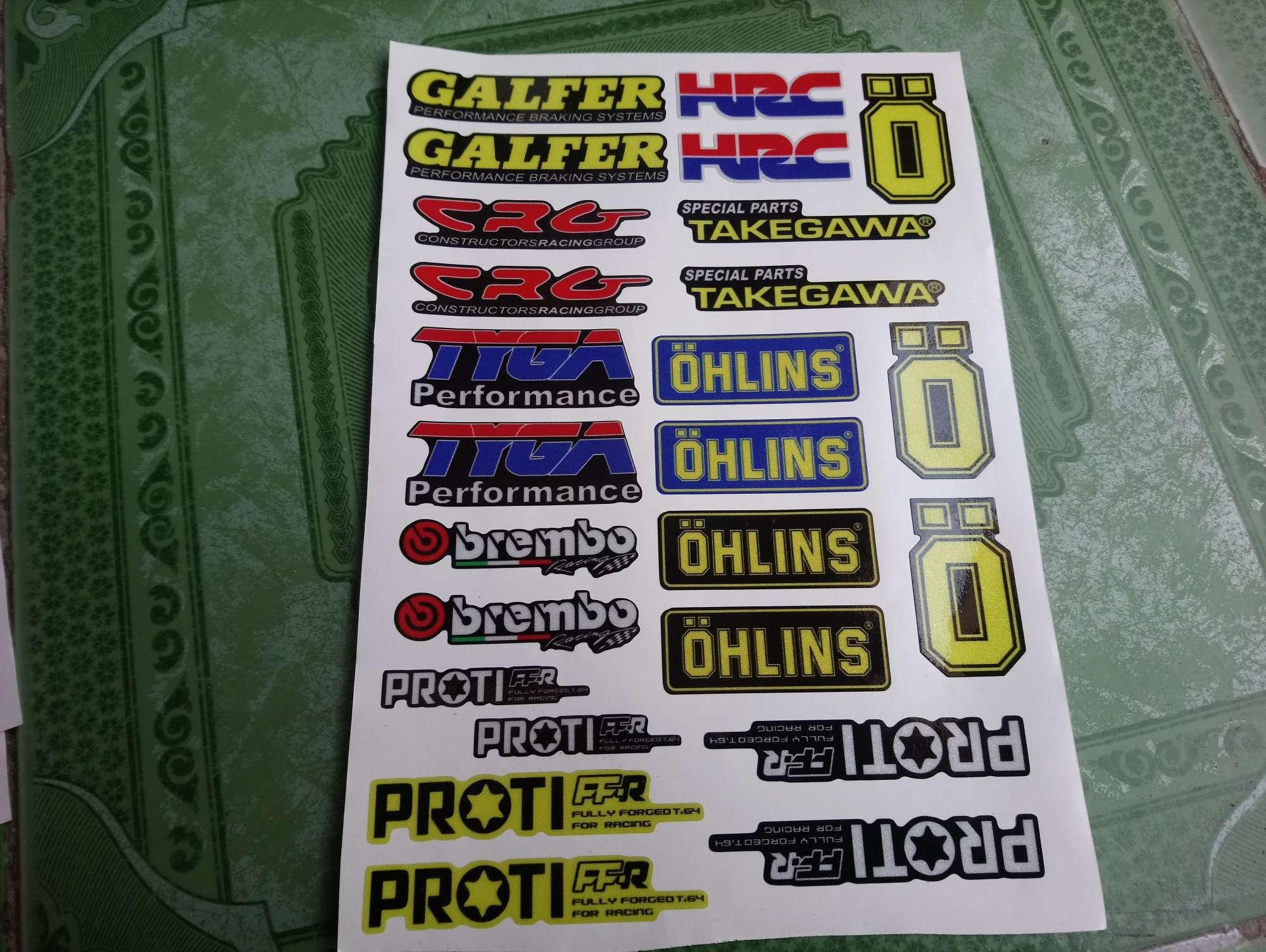 Tem tấm logo phản quang trọn bộ 18x25cm