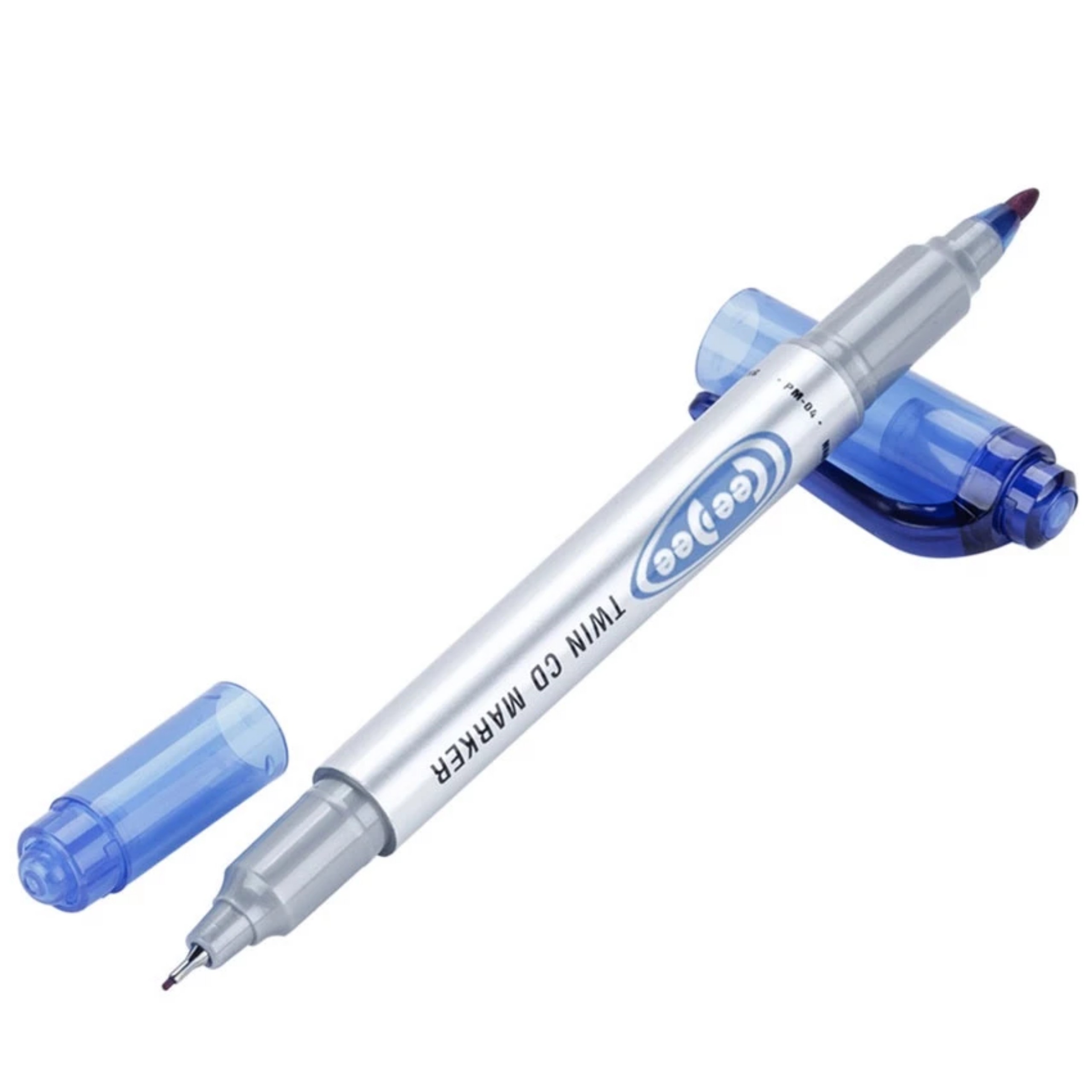 Combo 3 Bút lông dầu 2 đầu Twin CD Marker - Mực đen/xanh/đỏ/tím