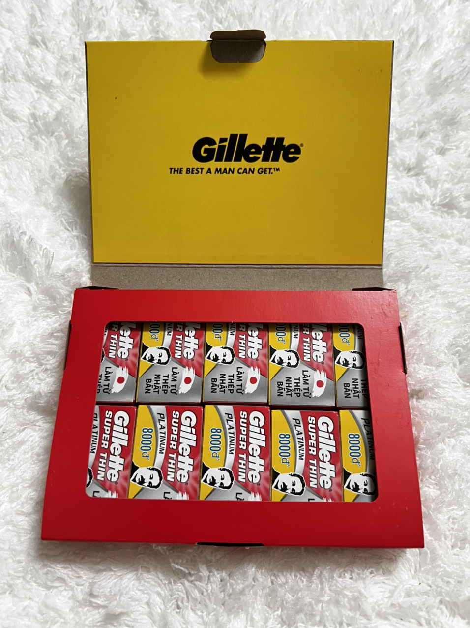 Lưỡi Lam Gillette Super Thin - Hộp 100 Lưỡi