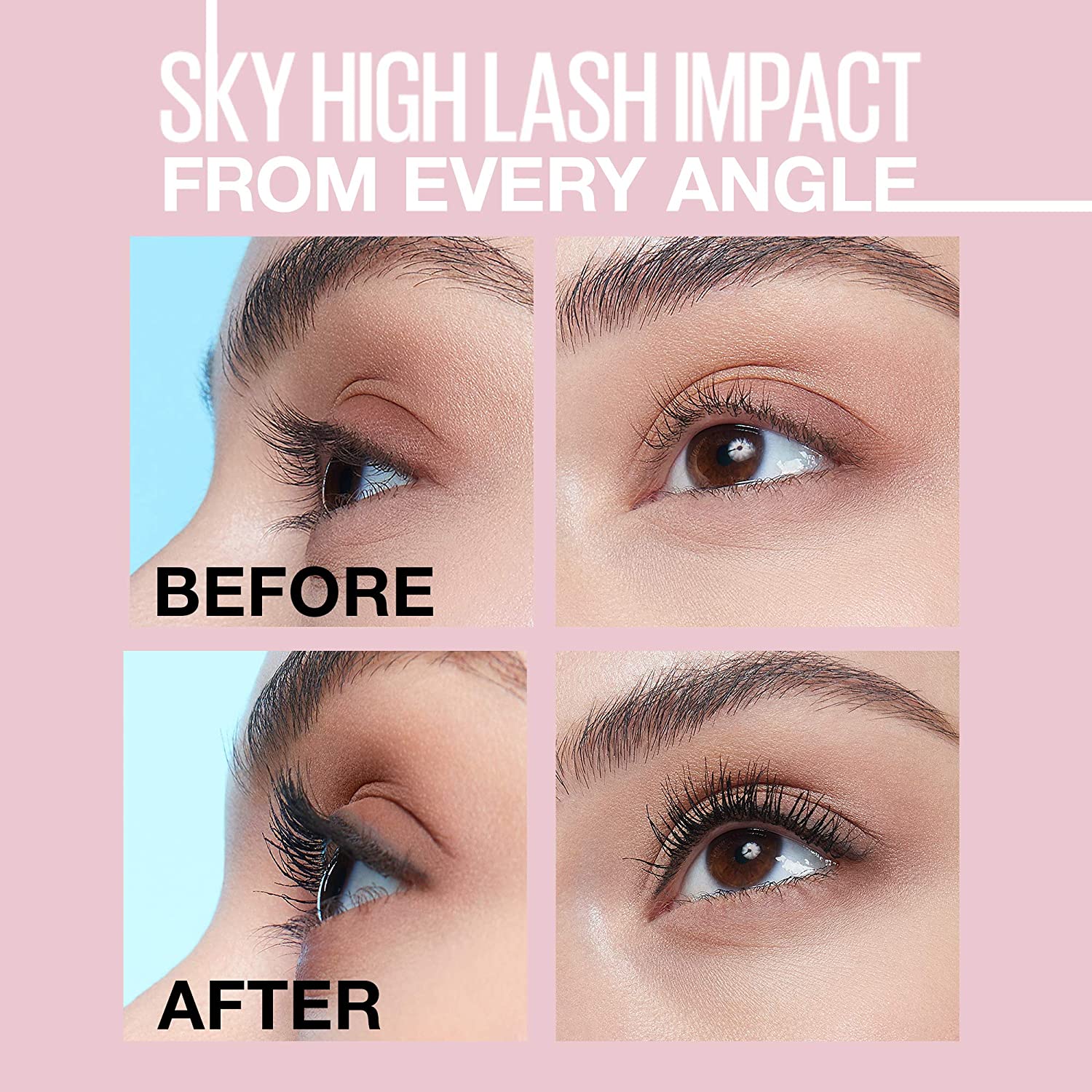 Chuốt mi Mascara Maybelline Sky làm cong và dài mi
