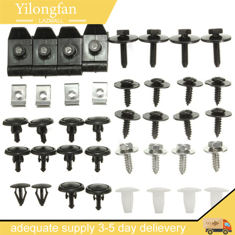 MileAuto Bộ 40 kẹp nắp dưới gầm động cơ xe hơi cho xe Toyota - INTL