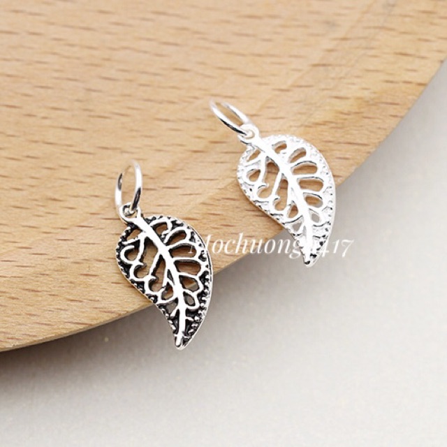 [S925] Charm bạc lá đơn - MH108