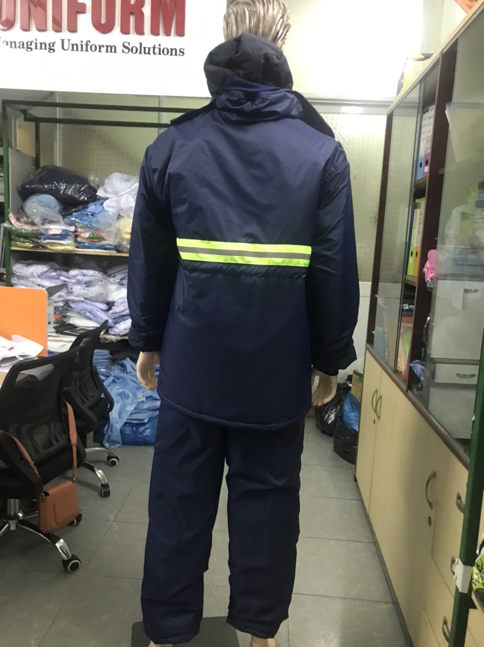 Áo khoác kho lạnh âm 25 có Phản quang