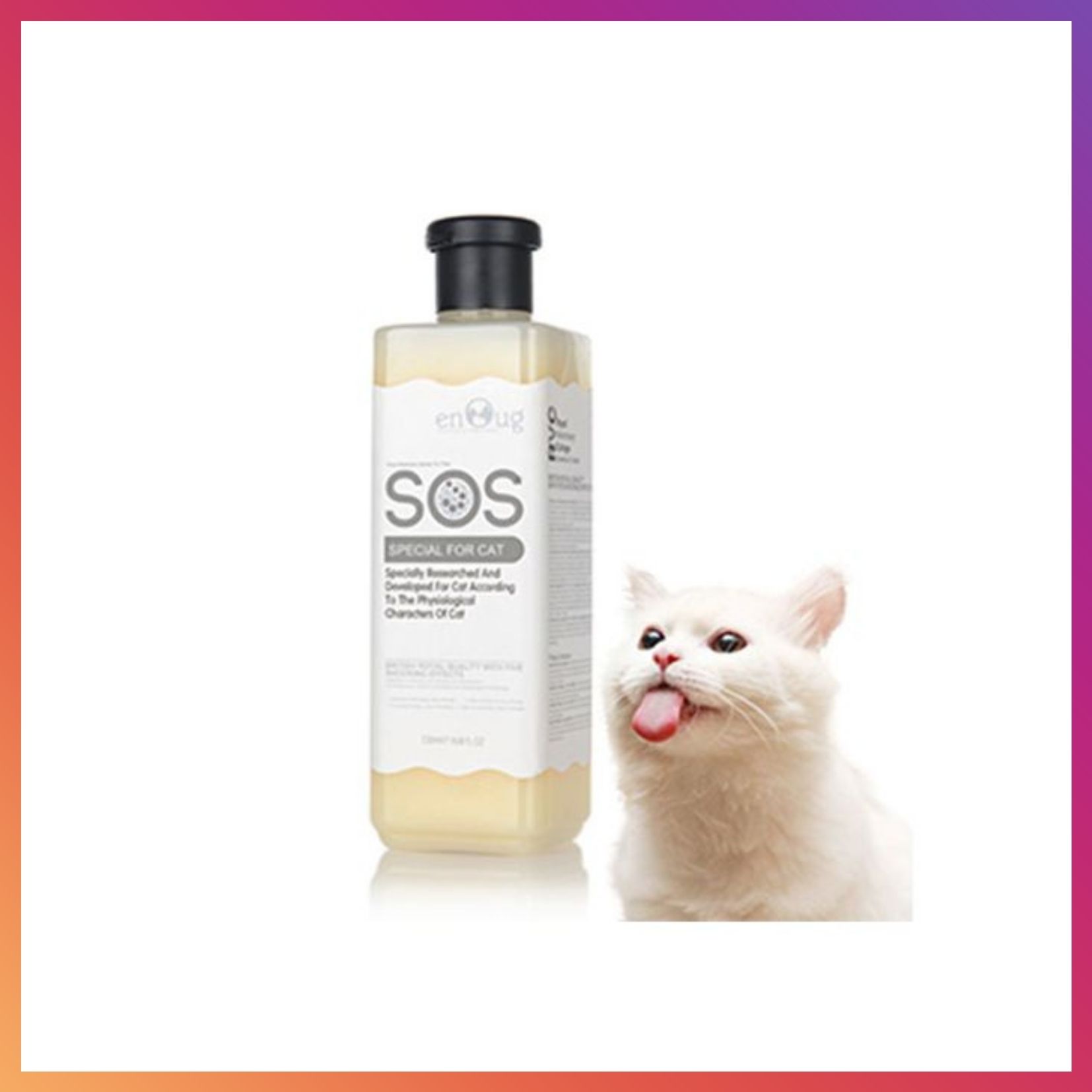 Sữa tắm cho mèo, sữa tắm sos 500ml chuyên dành cho mèo, sữa tắm mèo mượt lông, thơm nhẹ, lấy sạch chất bản trên lông, hàng chính hãng - Petlover