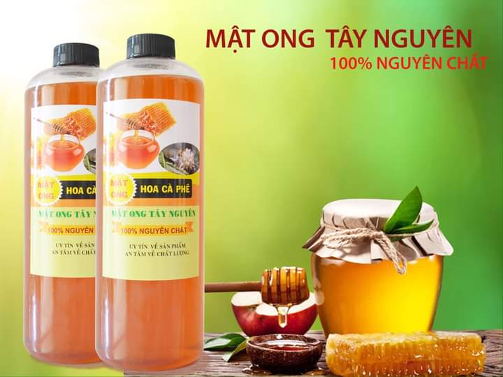 [HCM]Mật ong hút mật 100% từ hoa cà phê Đắklăk (1lit)