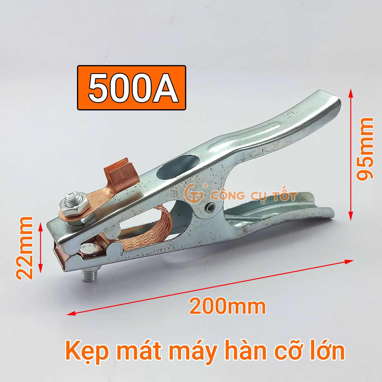 Kìm kẹp mát máy hàn cỡ lớn 300a, 500a