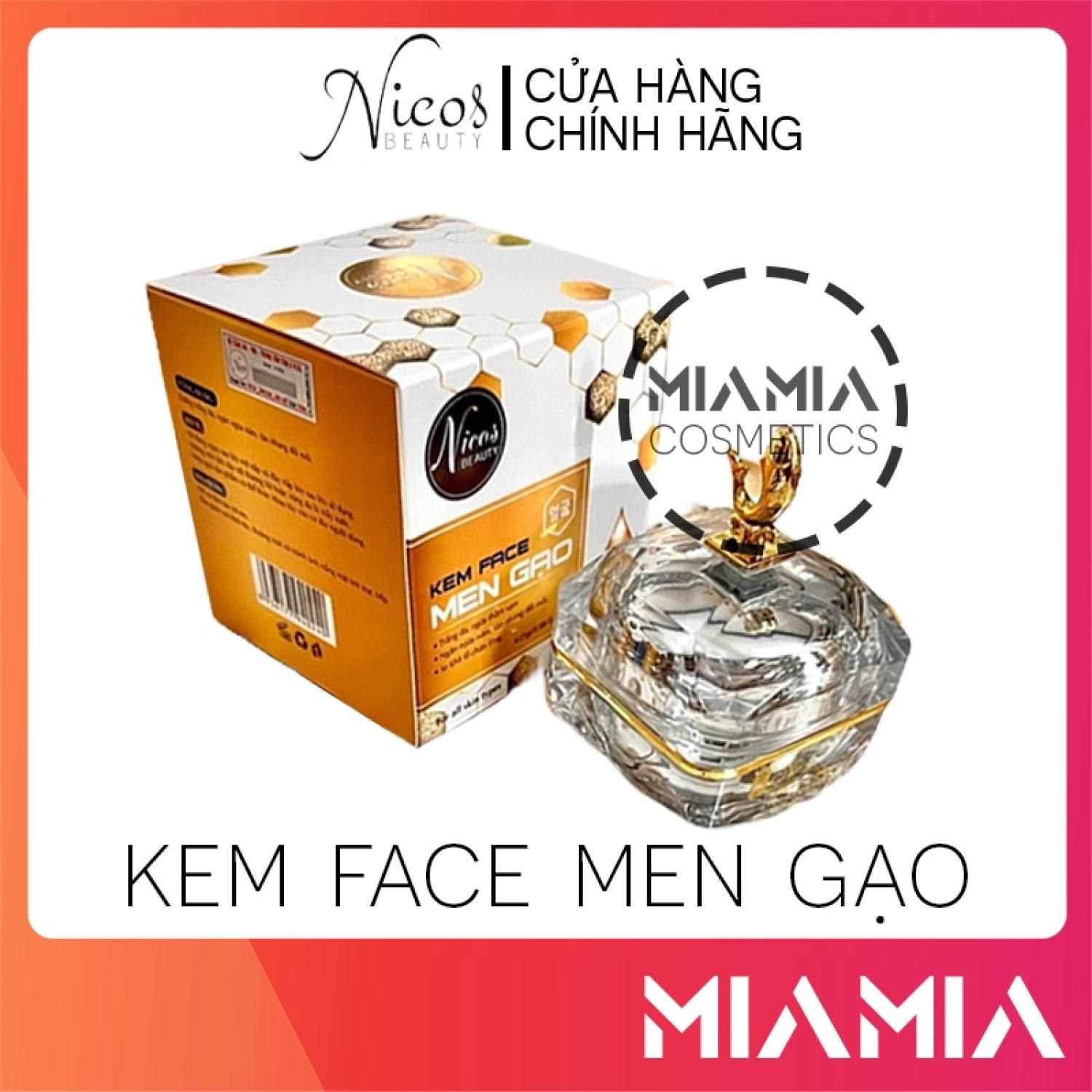 Kem Face Men Gạo Nicos Beauty Chính Hãng