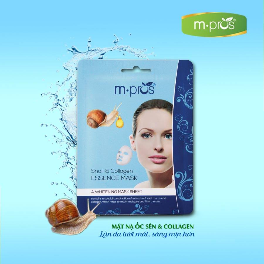 [HCM]Mặt Nạ Dưỡng Da Ốc Sên & Collagen MPROS 35g