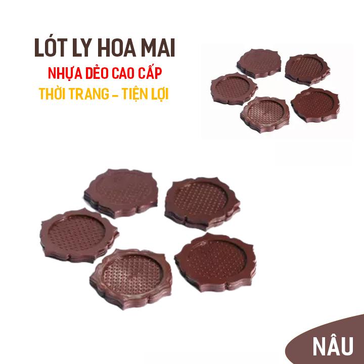 Bộ 10 miếng lót ly Rico LP0135 (Đen)