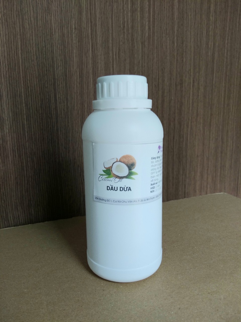 Dầu dừa ép lạnh 500ml - Nguyên liệu mỹ phẩm Nguyên liệu làm son môi -500ml