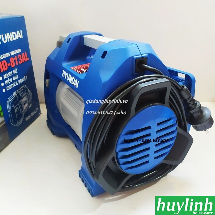 [HCM]Máy xịt rửa xe Hyundai HD-813AL - Model 2019 - Motor từ