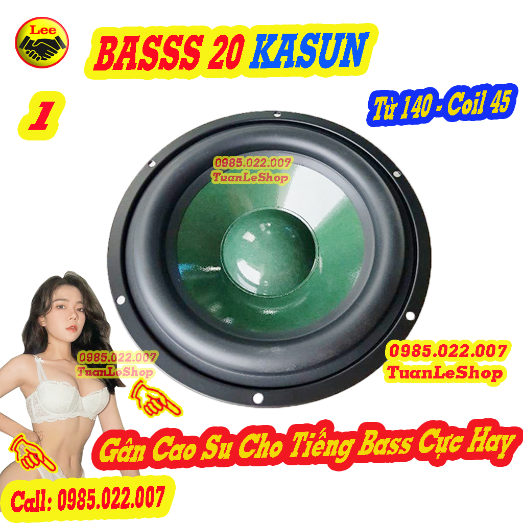 01 loa bass 20 ka sun màng xanh từ 140mm coil 45 – giá 01 loa bass 2 tấc