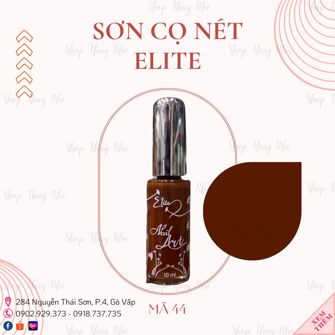 [CHÍNH HÃNG] Sơn cọ nét thường tập vẽ Elite cao cấp 10ml dụng cụ làm móng tay chuyên nghiệp nghệ thuật nail