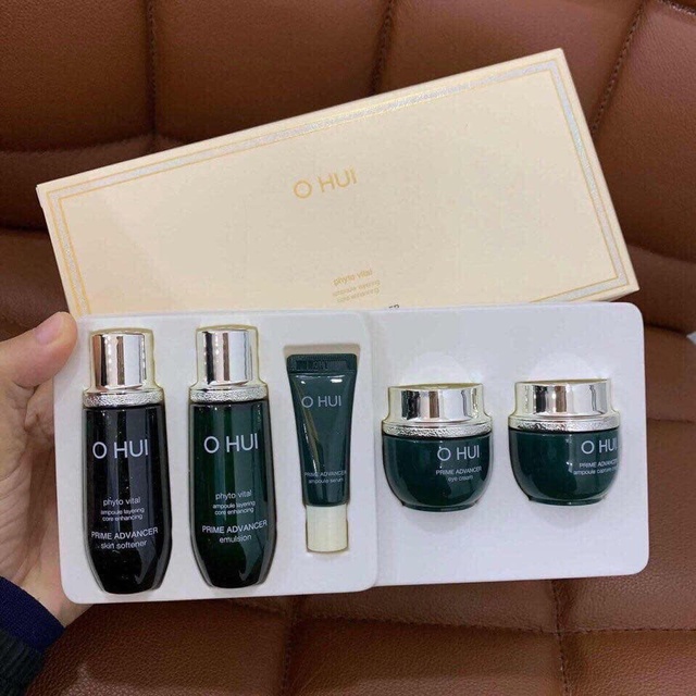 Set trắng da chống lão hóa ohui phyto vital prime advancer