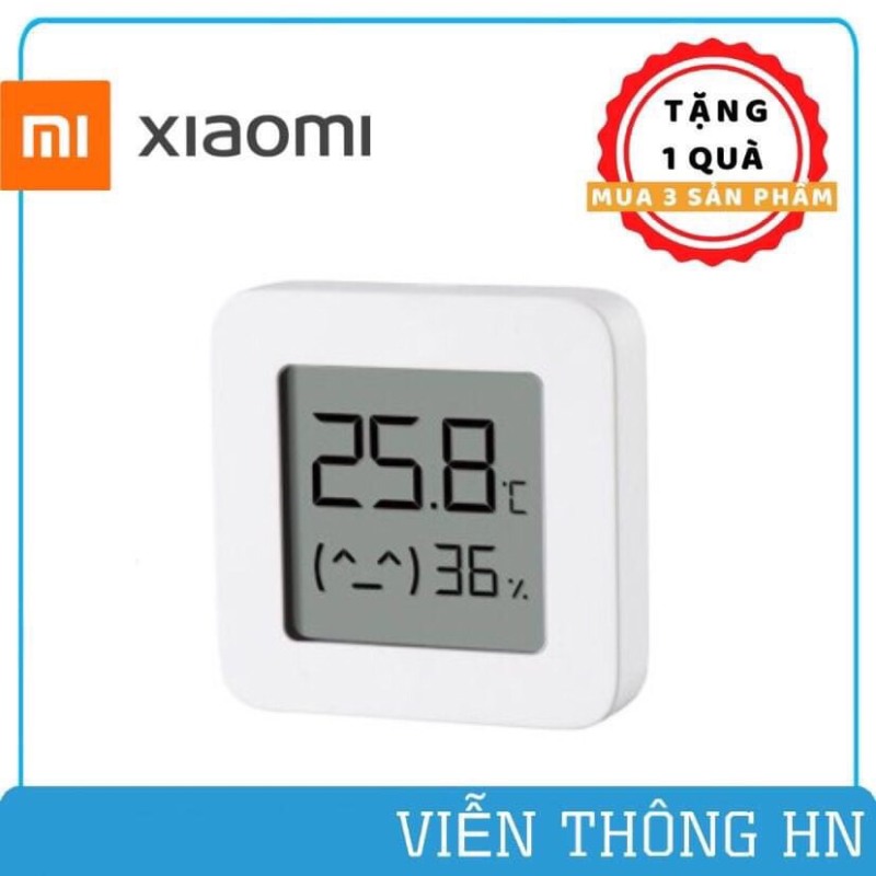 Giá bán Đồng hồ đo nhiệt độ và độ ẩm xiaomi mijia gen 2 mini - đồng hồ thông minh kết nối bluetooth 4.2 BLE - vienthonghn