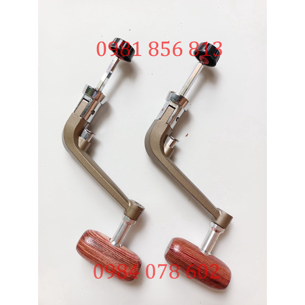 Tay quay máy câu núm gỗ-Tay quay máy câu chuyên sử dụng cho máy Yumoshi ( sale xả hàng )