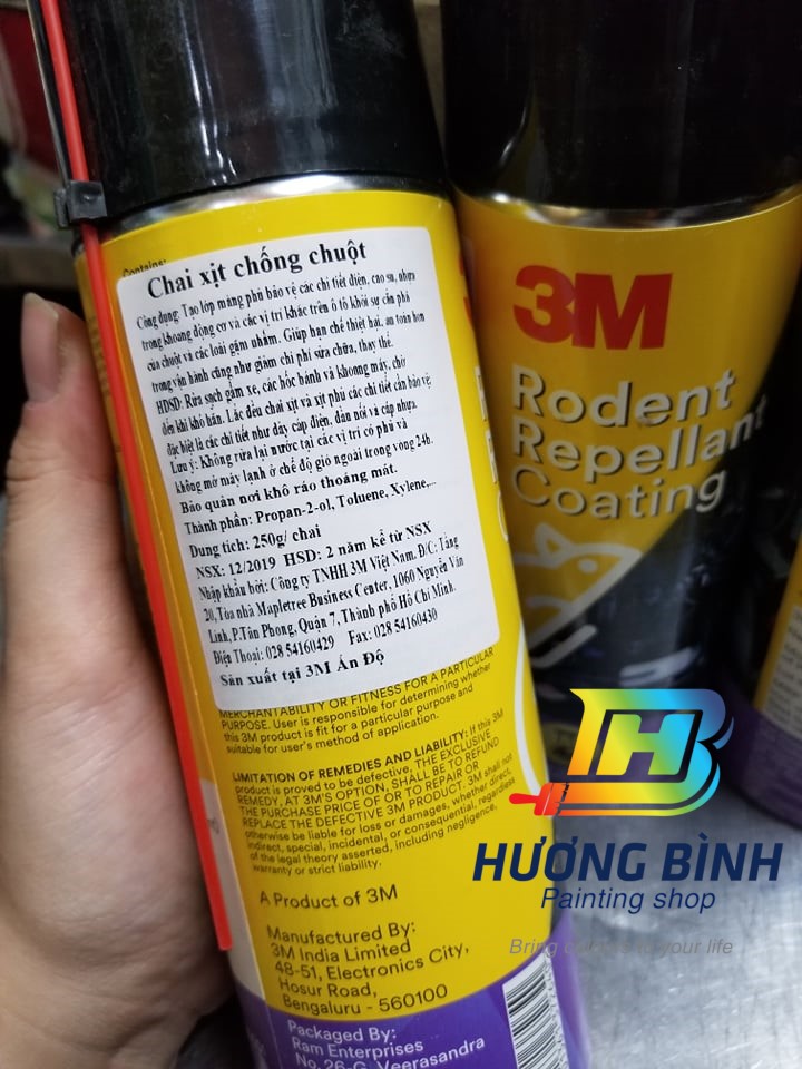 Chai xịt đuổi chuột 3M - Rodent Repellant Coating (Hàng cận date)