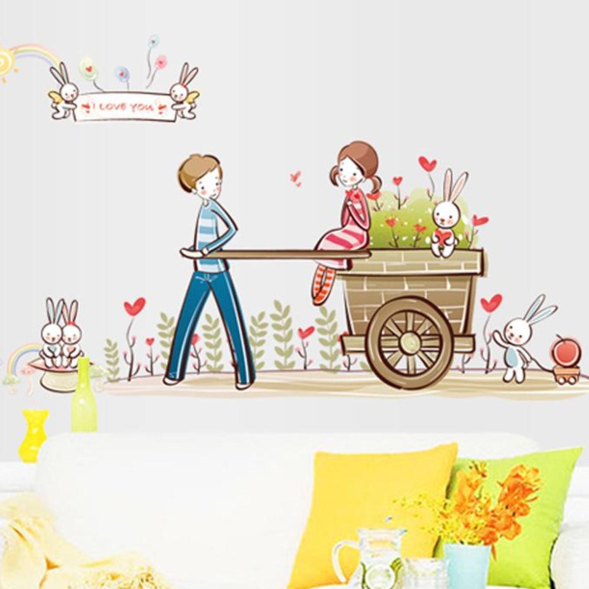 Decal dán chân tường BỤI CỎ