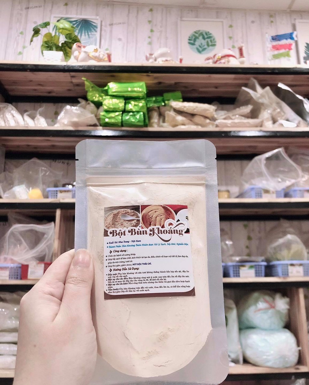 Bột bùn khoáng handmade tắm trắng & mịn da