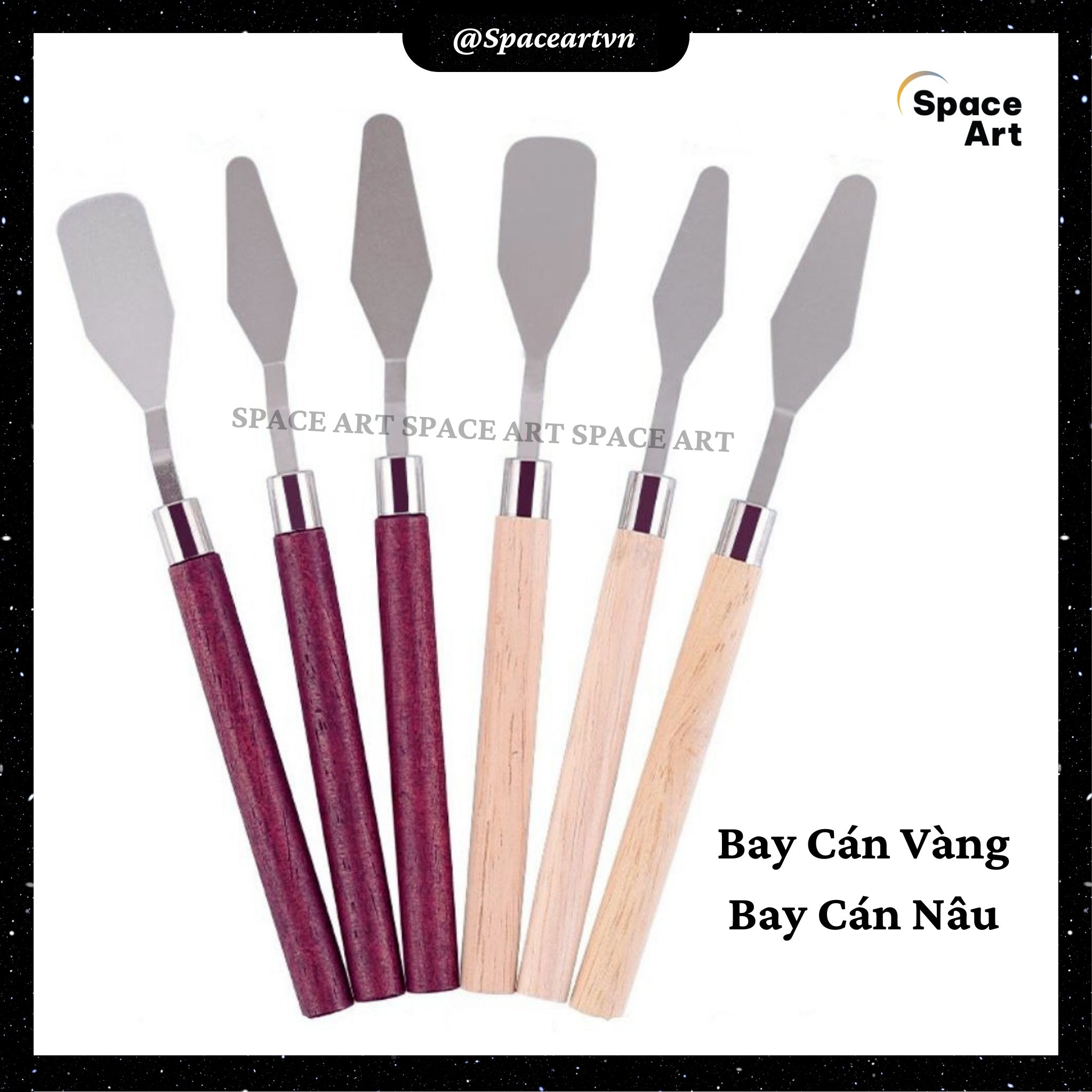 Bay lấy màu cán gỗ, vẽ tranh