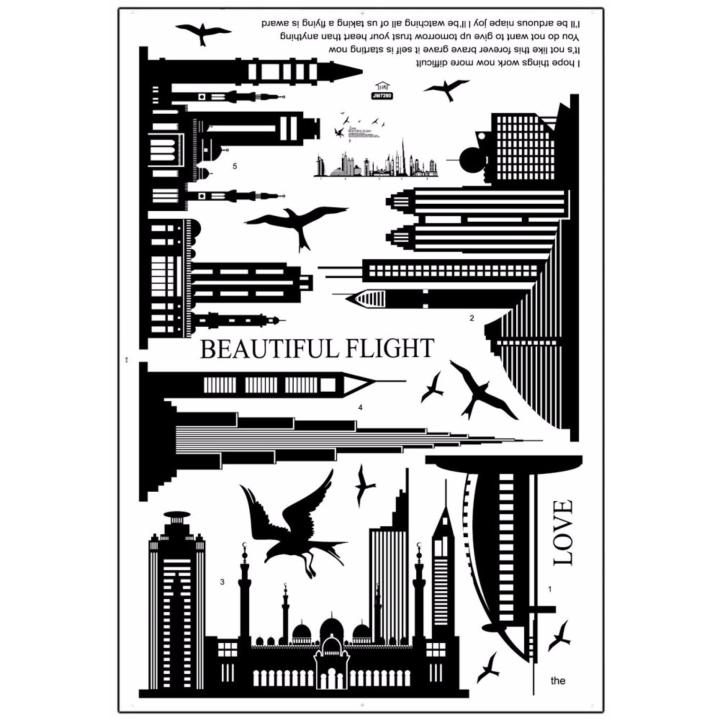 Decal dán tường LOVE TO FlY Sticker Tranh Dán Tường - HPMJM7280- Decal dán tường trang trí phòng khách, trang trí quán cafe, trang trí shophouse
