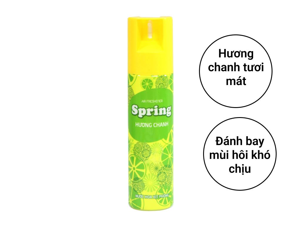 (5 MÙI) Nước hoa xịt phòng Spring 225ml