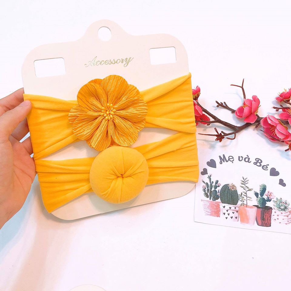 Set 2 băng đô bản to cho bé bd60 mimo baby