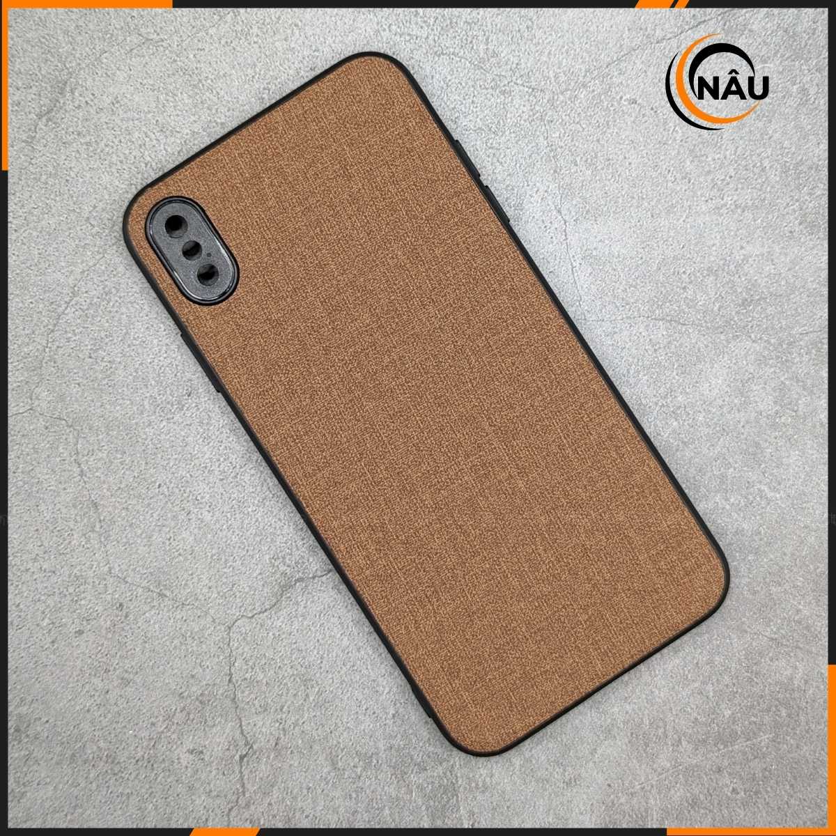 Ốp lưng iPhone XS Max vải Jean (full màu)