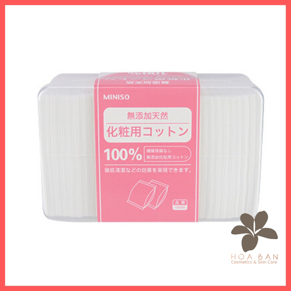 Bông tẩy trang Miniso 1000 miếng