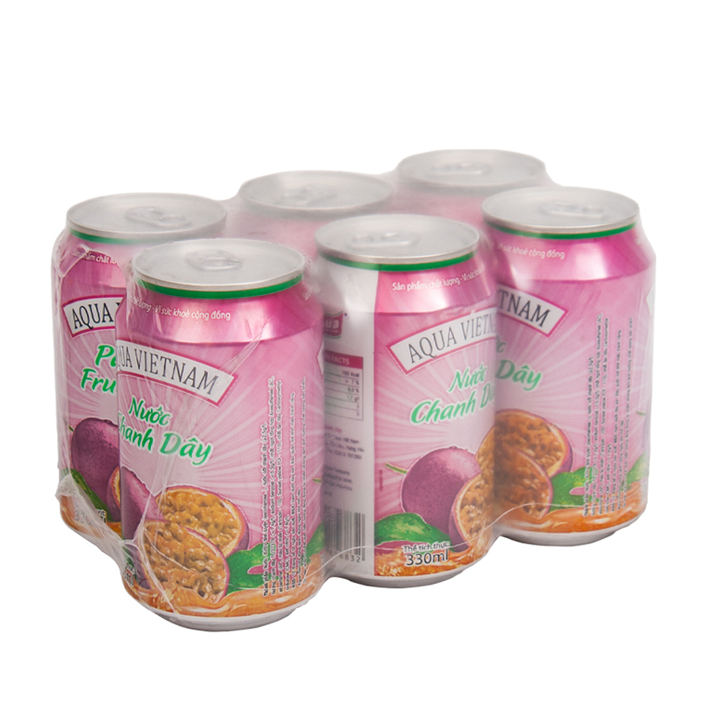 [HCM]Lon Nước Chanh Dây Aqua Vietnam 330ml