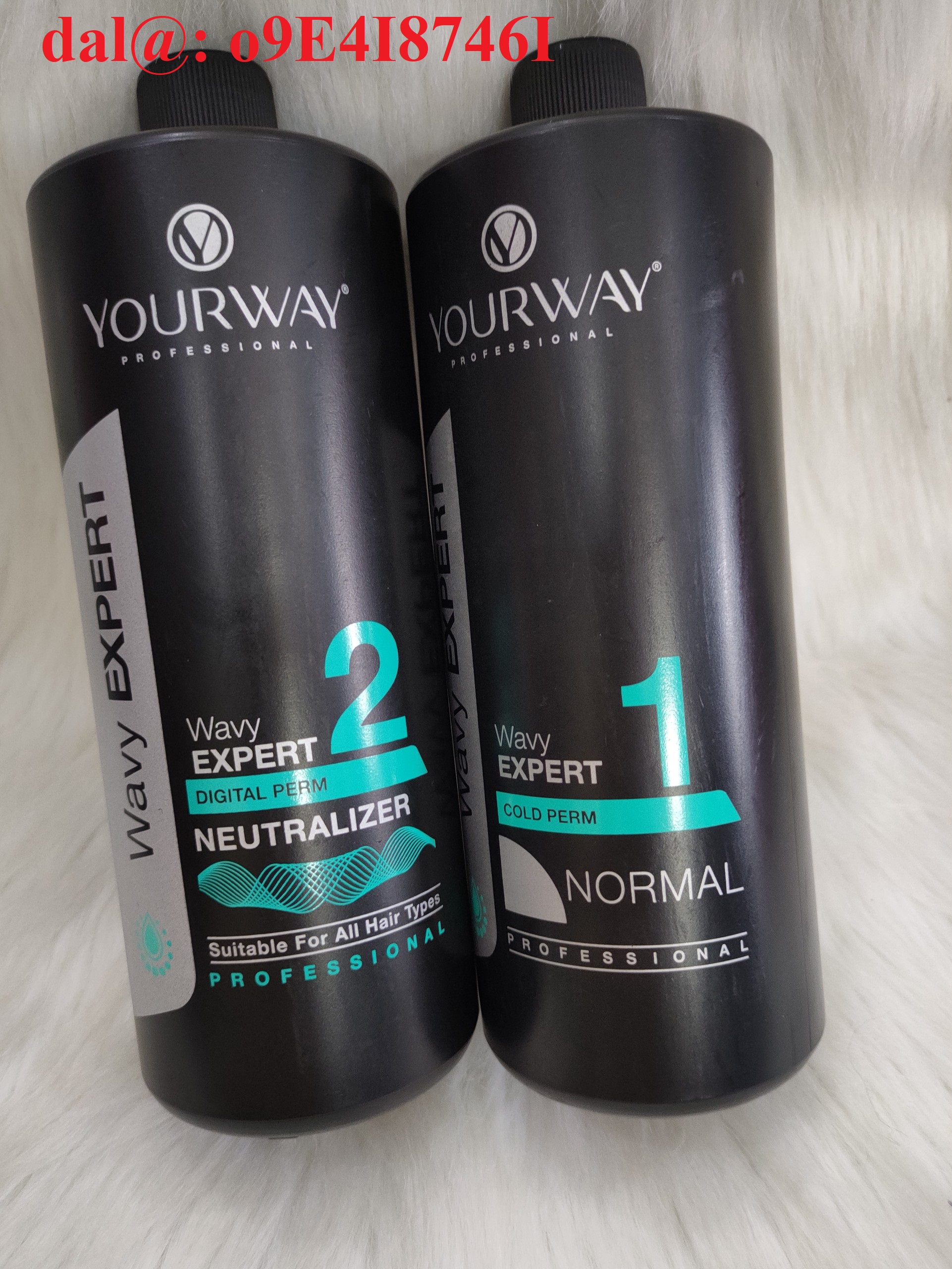 1 cặp Uốn lạnh Yourway 1000ml Normal dùng cho tóc thường