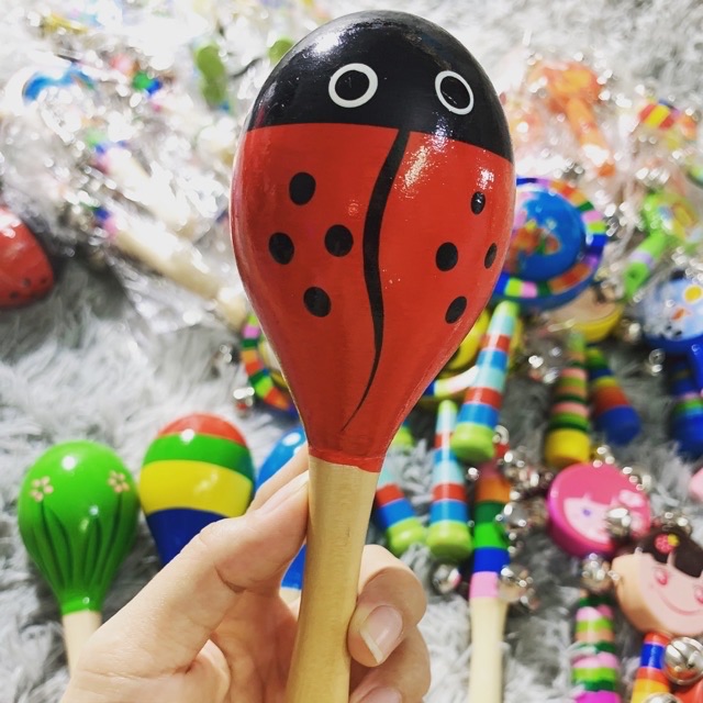 LỤC LẠC GỖ MARACAS - An toàn cho bé