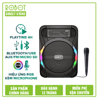 Loa Bluetooth Robot RB450 Công Suất Lớn 10W Kèm Mic Karaoke Bass Mạnh Kết thumbnail
