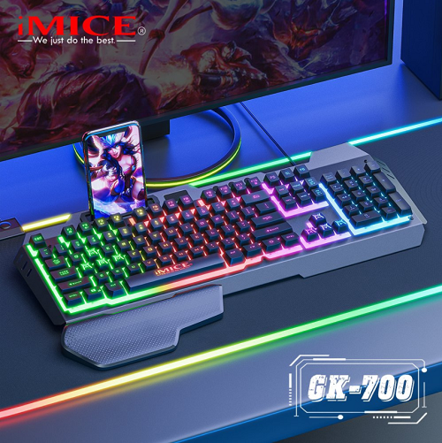 Keyboard imice gk700 giả cơ có led chuyên game usb chính hãng.
