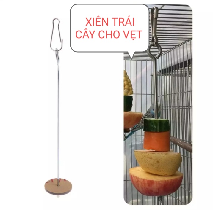 [HCM]XIÊN TRÁI CÂY CHO VẸT YẾN PHỤNG DÀI 21Cm