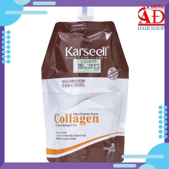 Dầu hấp ủ tóc Collagen Karseell Maca phục hồi mềm mượt 500ml