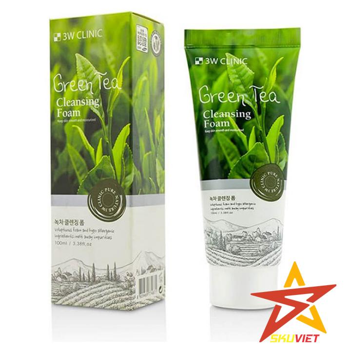 Sữa Rửa Mặt Trà Xanh 3W 100ml