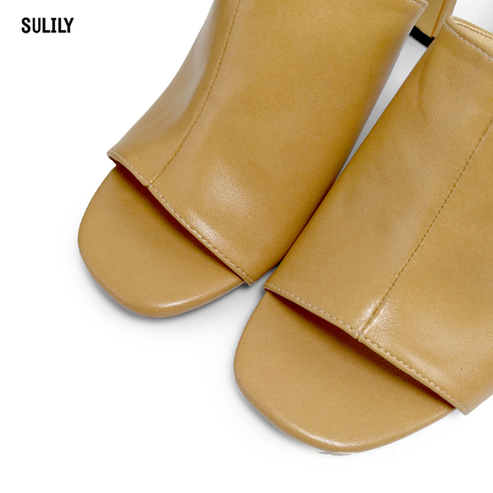 Dép Quai Bản Lớn Gót 8 phân Sulily