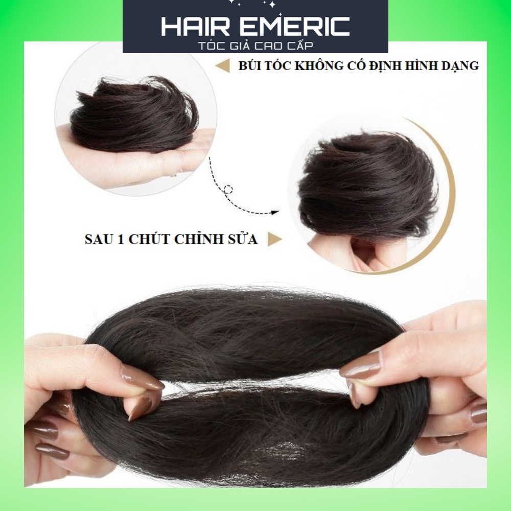 Tóc giả búi tròn thời trang dành cho nữ Emeric