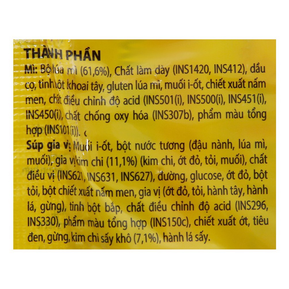 [FREESHIP️] - Lốc 8 gói mì kim chi Ottogi 120g