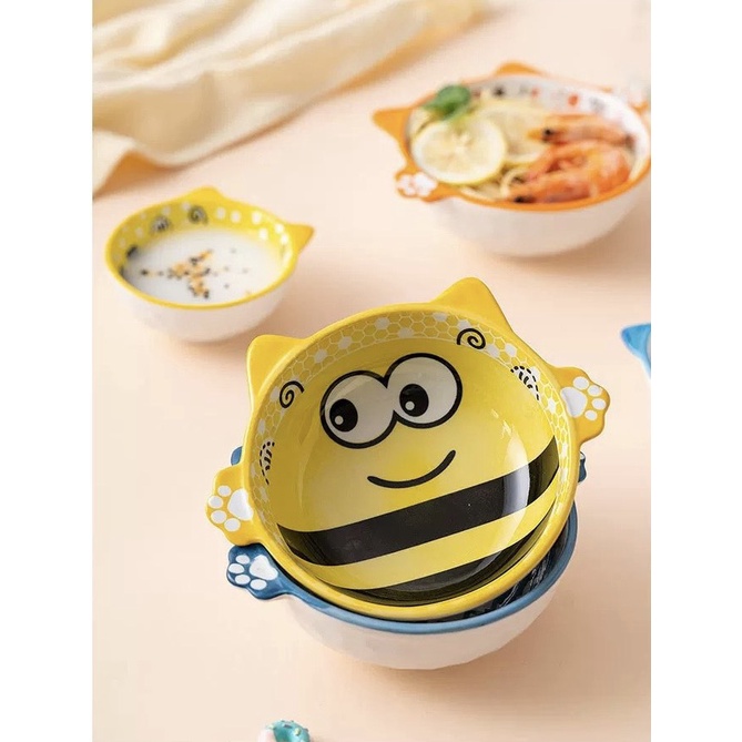 Bát sứ, chén sứ ăn dặm cho bé cực đáng yêu